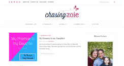 Desktop Screenshot of chasingzoie.com